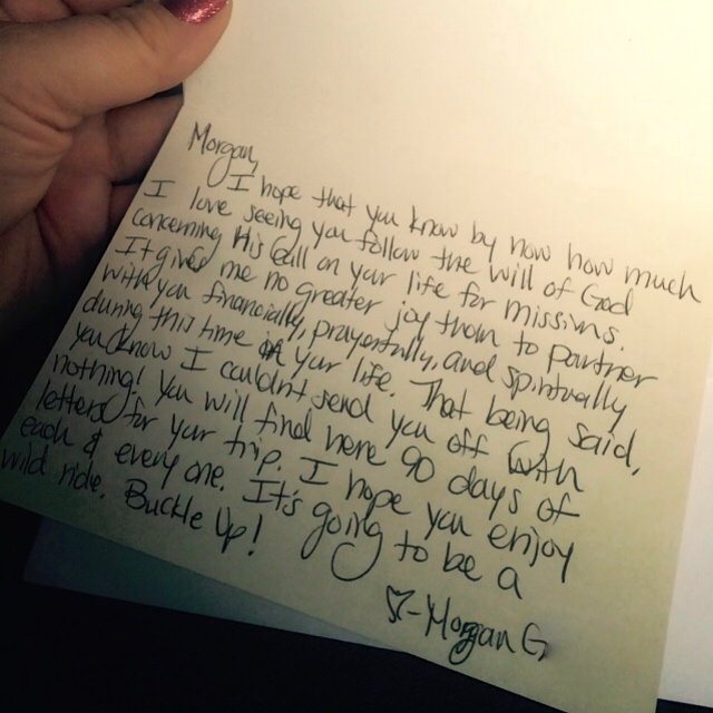 Morgan Letter